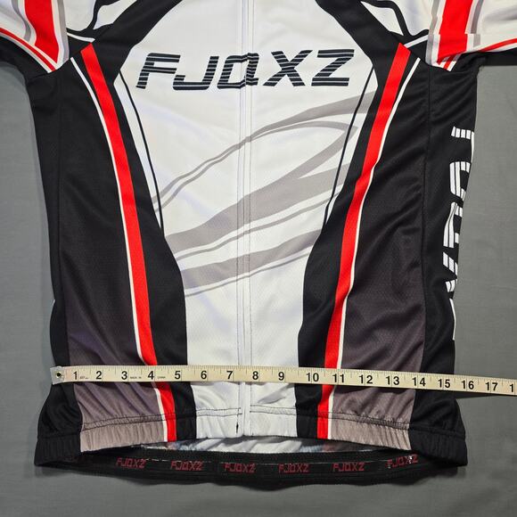 FJQXZ Cycling Gear Padded Pants Full Zip Jacket Set Men XL Black White Race Suit - Picture 13 of 16